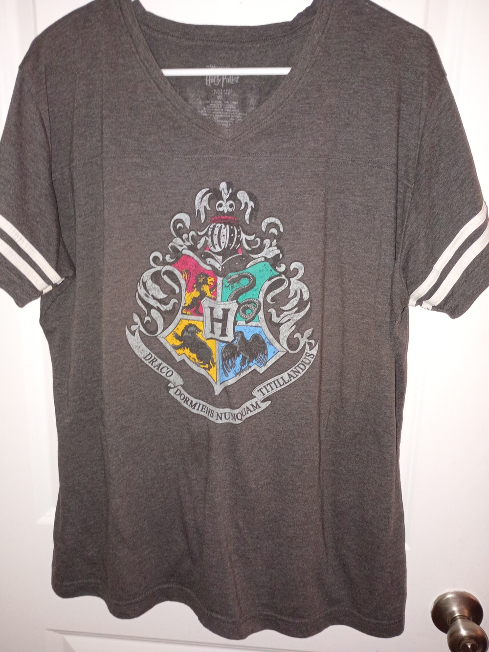 Harry Potter Gray Short Sleeve Crest Tee